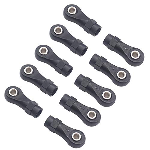 Share Goo 10Pack M4 Plastic Tie Rod End Ball Joint Link Ball Head Holder Compatible with Traxxas TRX-4 Axial SCX10 HSP 90046 90047 1/10 RC Crawlers Car (25mm) - size: 25mm