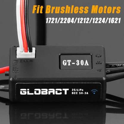 GLOBACT 30A Brushless ESC 5V/3A BEC for 1/18 1/24 TRX4M Ascent-18 SCX24