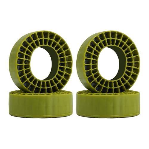 DJX 4PCS 1.0 Inch Tire Inserts Silicone Rubber Insert Foam Waterproof for 56-58mm*22-24mm 1.0'' Tire (Green) - color: Green