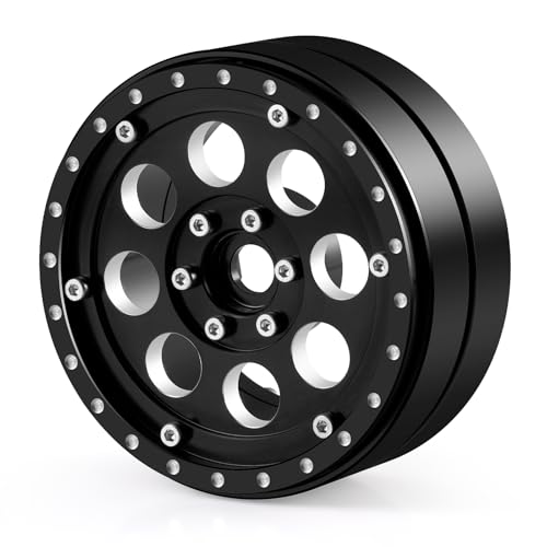 4PCS Aluminum 2.2" Dually RC Beadlock Wheels Rims for 1/10th AXIAL Wraith RR10 SCX10-II TRX4 TRX6 RC Crawler Trailer Car Upgrade Parts
