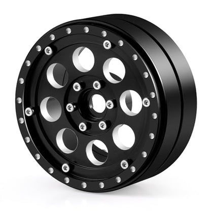 4PCS Aluminum 2.2" Dually RC Beadlock Wheels Rims for 1/10th AXIAL Wraith RR10 SCX10-II TRX4 TRX6 RC Crawler Trailer Car Upgrade Parts