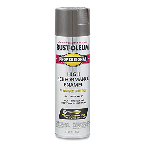 Rust-Oleum Pro High Performance Gloss Dark Machine Gray Spray Paint | Rust Prevention, Corrosion Resistant Coating, Industrial Maintenance, Any Angle Spray, Metal Equipment Protection, 15 oz - color: Gloss Dark Machine Gray, size: 15 Ounce (Pack of 1)