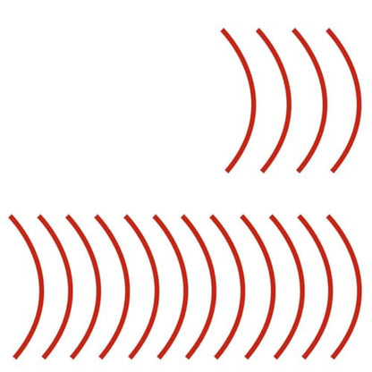 16PCS 17''-19'' Reflective Wheel Rim Stripe Decal Sticker, Vinyl Anti-Scratch Night Safety Warning Stripe Sticker, Water-Resistant Vehicle Exterior Tire Body Decal for Car Bicycle (Red) - color: Red