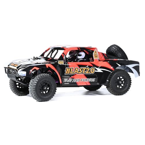 TOUCAN RC HOBBY 1/8 60-70KM/H RH820 RC Off Road Car 4WD Remote Control Short Course Truck 60-70KM/H 2.4GHz Flysky Radio Battery Charger for Age 14+ - color: Red