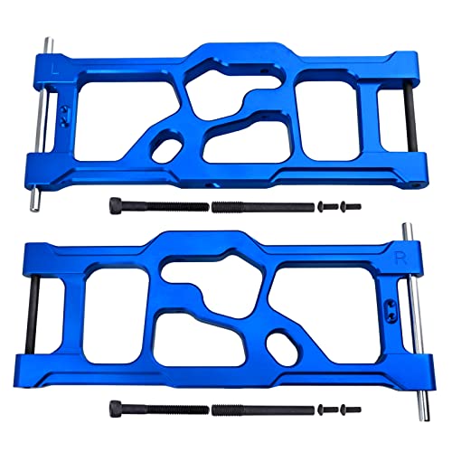 Aluminum Rear Lower Suspension Arms for ARRMA Kraton 8S BLX 1/5 Scale RC Truck (1 Pair), Replaces ARA330590 Upgrades (Blue) - color: Blue