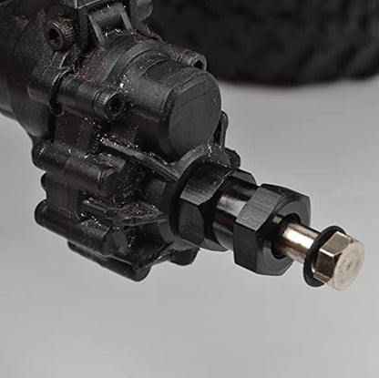 RC 15MM Extension Adaptor Wheel HEX Hub 12MM Upgrade Length for Traxxas Trx4 TRX-4 Upgrade Accessories (Black)