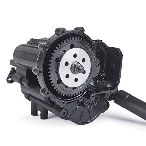 LSG Axial SCX6 Metal Transmission Gear Upgrade Kit, Heavy-Duty Steel Main Gear for 1/6 Scale RC Crawler, Includes Output Shaft and Mounting Hardware
