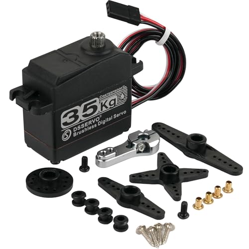 35KG Brushless Digital Servo 270° IP67 Waterproof Metal Gear RC | Stainless steel gears, dual bearings and IP67 waterproof design for RC crawlers, robots and DIY projects. - style: 35KG 270 Degree