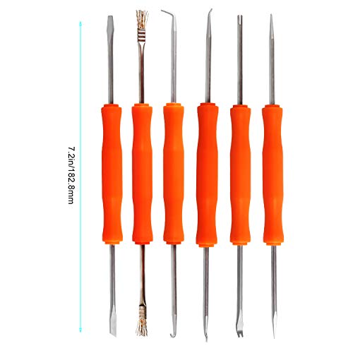 Kaisiking 6 Pcs Double Sided Soldering Assist Aid Repair Tool | with 2 Precision Tweezers for Electronics Repair and Soldering