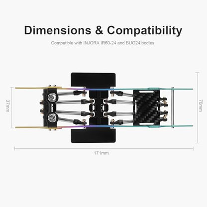 INJORA Rainbow Titanium LCG Chassis Kit for 1/24 SCX24