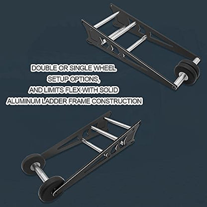 OGRC Aluminum Wheelie Bar Kit Tail Wheel Head Up for Traxxas Slash Rustler Bandit 2WD 1/10 RC Car | Aluminim Wheelie Bar kit Adjustable Tail Wheel Head Up Wheel Assembly Upgrade Parts