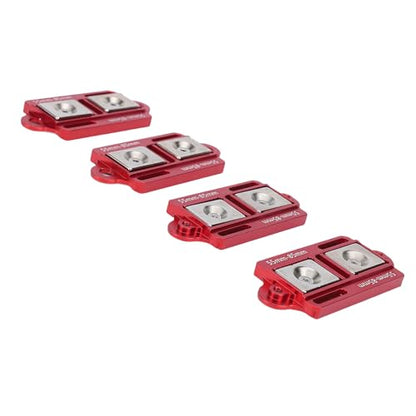 RiToEasysports RC Car Body Mounts CNC Aluminum Alloy Adjustable Body Post Mounts 4PCS Magnet Posts with Screws Nuts Clamps for 1 8 1 10 Scale RC Car Shell Setup
