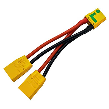 XT90S XT-90 Plug Parallel Battery Connector Cable XT90 Connector Style Parallel Y-Harness for Quadcopters Multirotors RC LiPo Battery - style: XT90S Parallel Connector