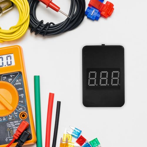 Lurrose Digital Lipo Battery Checker 1-8s Voltage Tester with Low Voltage Alarm for Rc Model Batteries for Drone and Electric Vehicle Users