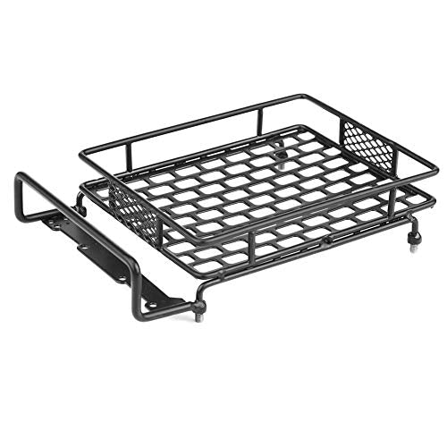 RC Roof Rack Luggage, Model Vehicle Accessory Steel Luggage Tray Roof Rack for 1/10 RC Crawler Car(L)