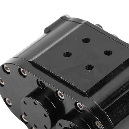 Dual Speed Transmission, Alloy 2 Speeds Gearbox Replacement for SCX10 D90 1/10 RC Crawler, with Full Time Four Wheel Drive and Reinforced Suspension System