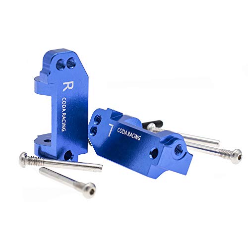 RC Alloy Caster Block for Traxxas 1/10 2WD Slash, Stampede, Rustler, Nitro Slash-Replaces Part 3632(Pair) - color: Navy Blue