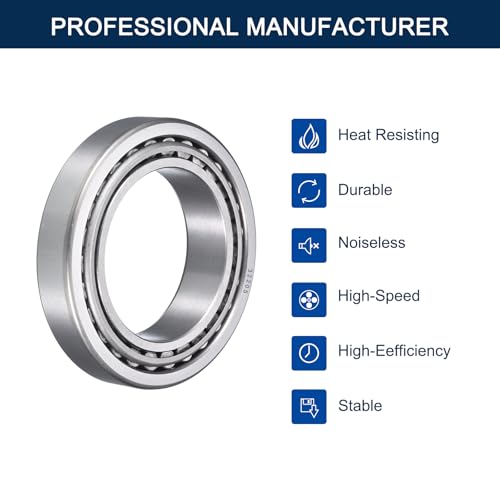 2 Pack 32205 Tapered Roller Bearing Cone and Cup Set | 25mm Bore 52mm OD 19.25mm Cup Width, Chrome Steel Taper Bearings Set, ABEC-3 - size: 32205