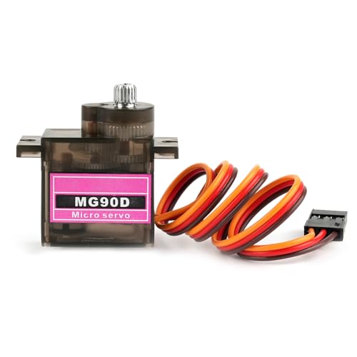 4 Pack MG90D Digital Servo 9g Lightweight Servo Full Metal Gears Micro Servo for Arduino Project RC Helicopter Boat Robot Car Gimbal - style: 4PCS MG90D - 180 Degree