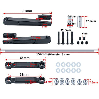 Benedict Harry Alloy Rear Anti-Sway Bar Swaybar Set for 1/10 RBX10 Ryft 4WD Brushless Rock Bouncer RTR