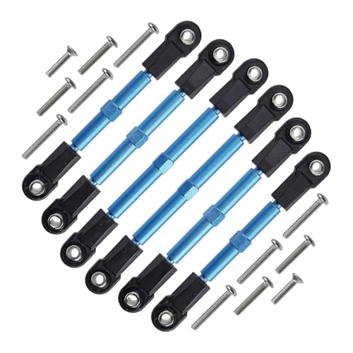 for Traxxas for Slash/Rustler/Hoss/Stampede/Bandit 2WD/4X4 1/10 Adjustable Aluminum Turnbuckles Camber Links W/Rod Ends Rc Parts - color: Blue