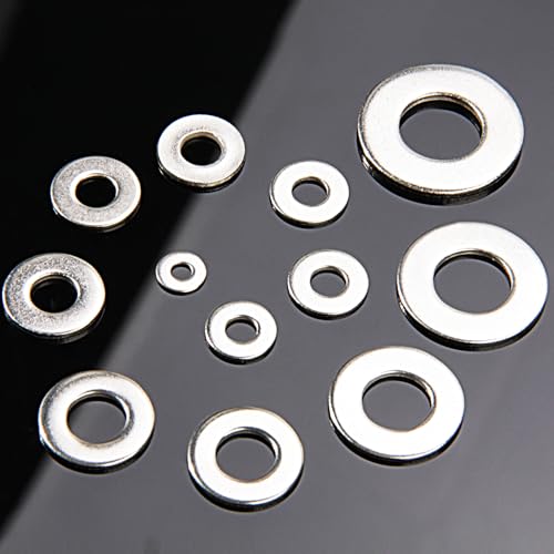 Linkup 210 Pcs 5/16” SAE Flat washers for Screws for Bolts (18-8) 304 Stainless Steel washers Assortment kit,Standard ANSI/ASME B18.22.1 Metal Washers Set - size: 5/16"