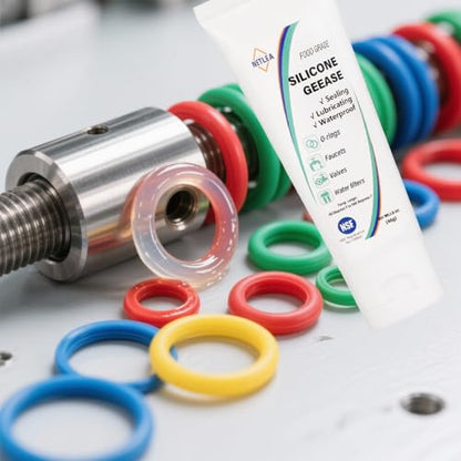 Silicone Grease 3.2oz–Dielectric for O-Rings & Electrical Connectors | NSF certified. High-temp & insulating. Non-drip. For spark plugs, auto & marine. Protects against moisture & corrosion