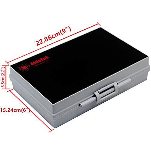 3pcs AideTek BOXALL 48 Compartments Enclosure SMD SMT Parts Organizer Surface Mount Box Labels - style: 3BOXALL48