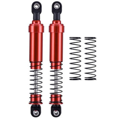 75mm-115mm Big Bore Shocks, RC Crawler Shocks for 1/10 RC Crawler LCG Chassis Gspeed V3 Element Enduro SCX10 TRX4 Gamde R1 Comp Builds DIY (Red 115mm 2pcs) - color: Red 115mm 2pcs