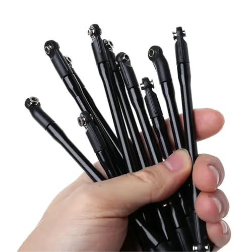 RC Models Parts For Axial For SCX10 II 90046 For 1/10 RC Crawler Car 10Pcs/Set Metal Link Set Plastic Rod End