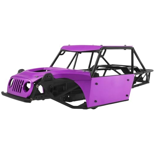 Aluminum Body Panels Kit for Vanquish H10 Optic Sparco H10 Optic Yokohama RTR 1/10 RC Crawler Upgrade Parts (Purple) - color: Purple