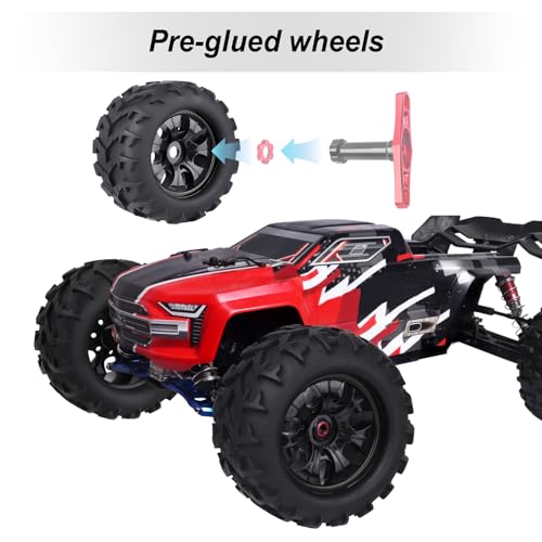HobbyPark 3.2 17mm Hex RC Monster Truck Wheels and Tires Set for 1/8 Scale Arrma Kraton 6s Notorious Traxxas Maxx Tmaxx E-Revo 2.0 3.3 HPI Savage