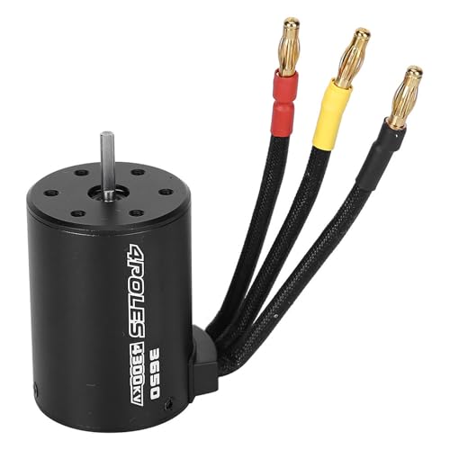 3650 4300KV Brushless Motor 80A ESC Combo with Aluminum Heat Sink and Programming Card for 1 10 RC Cars High Speed Performance Upgrade Kit - size: 80A