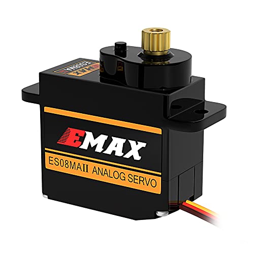 Emax Servo ES08MAII 12g Analog RC Servo for SCX24 | For 1/24 Axial SCX24 Bronco/JLU/C10/Gladiator/Deadbolt/B17, High Torque Servo, Quick Steering Response