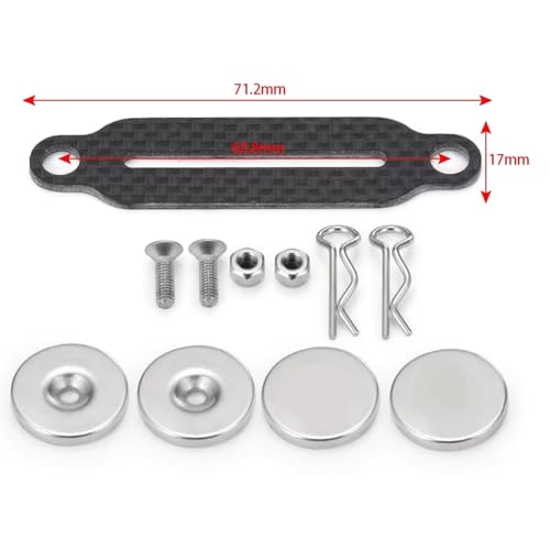 RC Cars Crawler Parts Compatible with SCX10 90028 90027 1/10 RC Crawler Car Body Shell Bracket Parts Magnetic Invisible Body Post Mount Kit