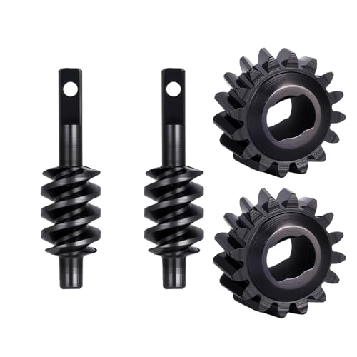 2PCS SCX30 Differential Worm Gear Set,Steel Differential Gears 12T 13T 14T 16T 18T for 1/30 Axial SCX30 RC Crawler Upgrades (16T) - style: 16T