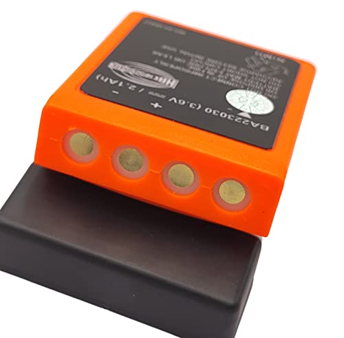 4-Pieces BA223030 3.6V Rechargeable Ni-MH Battery for HBC Sany Crane Remote Control Battery with DC 12V 24V Battery Charger (4* Battery, 1*Charger)