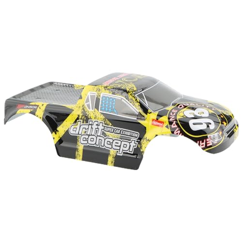 9300E RC Car Yellow Shell Body Cover PX9300-23 Accessories Spare Parts for 9300 9300E 1:18 RC Monster Trucks Vehicle - color: Yellow