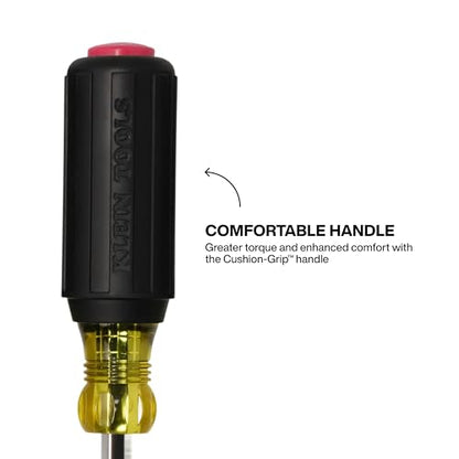 Klein Tools 65456M Metric Color-Coded Hollow-Shaft Nut Driver Set, 6-Piece, Heavy-Duty, Color-Coded Hex Sizes 6mm to 13mm, Cushion-Grip Handles, 6-Piece - size: 6-Piece Set