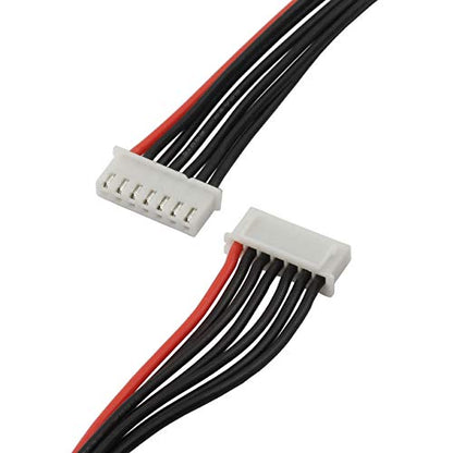 2pcs 15cm JST-XH 6S LiPo Balance Power Cable Connector 22AWG Extended Charging Wire Male Female Plug for RC Drone FPV Quadcopter Rechargeable Lipo Battery Charger DIY - size: 6S