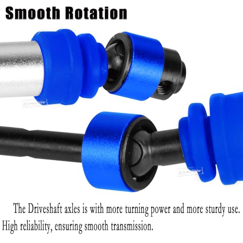 RC Driveshafts Axle Upgrades Part for 1/10 Slash 2WD(VXL),Hard Steel Front & Rear CVD Drive Shafts,2pcs,Silver &Navy Blue - color: Navy Blue(2pcs)