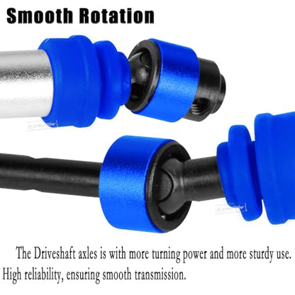 RC Driveshafts Axle Upgrades Part for 1/10 Slash 2WD(VXL),Hard Steel Front & Rear CVD Drive Shafts,2pcs,Silver &Navy Blue - color: Navy Blue(2pcs)