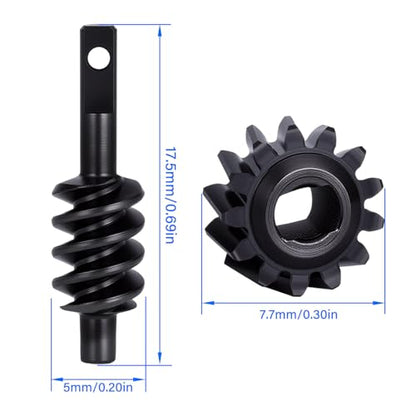 Steel Helical Axle Gear Set for 1/30 RC Crawler (13) | Hardened Steel, 2 Sets Included, Precision Machined, SCX30 Compatible
