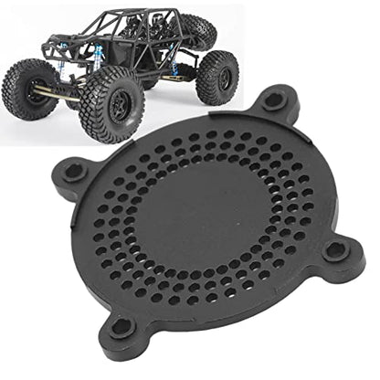 RC Fan Cover 50mm Aluminum Alloy CNC Machining ESC Cooling Fan Cover, Lightweight Protective Cover for RC Car ESC with Enhanced Heat Dissipation and Rugged Design (Black) - color: Black