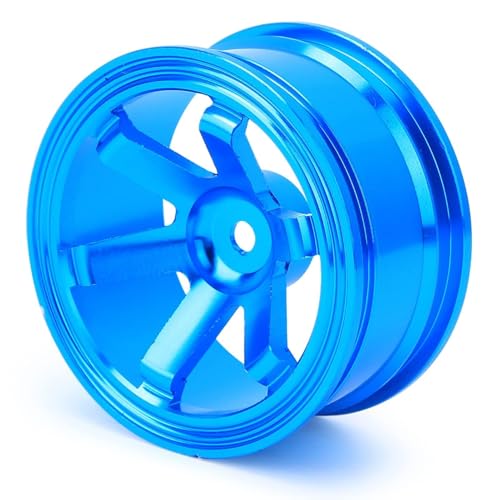 12mm Hex Hubs Metal Wheel Hub Metal Wheel Hub, 4pcs Aluminium Alloy Wheel Hub for Universal 1/10 Flat Running Drift RC Car Model Accessory Wheel Rims RC Wheel Rims Set Rc Drift Wheels(Blue) - color: Blue