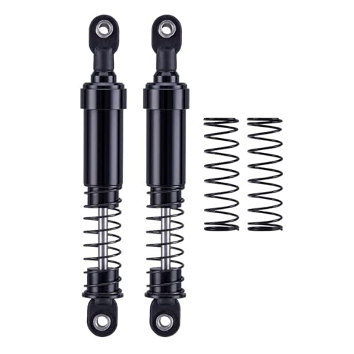 75mm-115mm Big Bore Shocks, RC Crawler Shocks for 1/10 RC Crawler LCG Chassis Gspeed V3 Element Enduro SCX10 TRX4 Gamde R1 Comp Builds DIY (Black 105mm 2pcs) - color: Black 105mm 2pcs