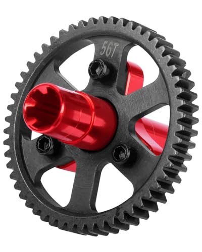 56T Slipper Clutch Upgrades Part for 1/10 Granite Senton Vorteks Big Rock 3S Kraton Outcast 4S 1/8 Typhon 3S,ARRCat 56T Metal Slipper Clutch 0.8 Pitch Hop Ups,Replace ARA310948,Red - color: Red - 56T