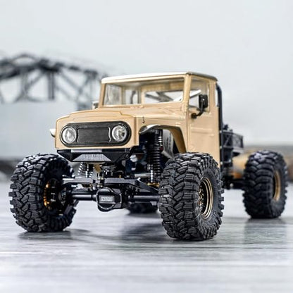 RC Spare Part Compatible with TRX4M for Defender for Bronco Hard Body Shell with Cage for 1/18 RC Crawler Car Upgrade Accessories(Brown) - size: Brown