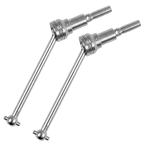 2Pcs Vgoohobby Steel Drive Shaft Joint CVD Driveshaft Dogbone w/Lock Nut Compatible with MJX H16 16207 16208 16209 1/16 RC Car
