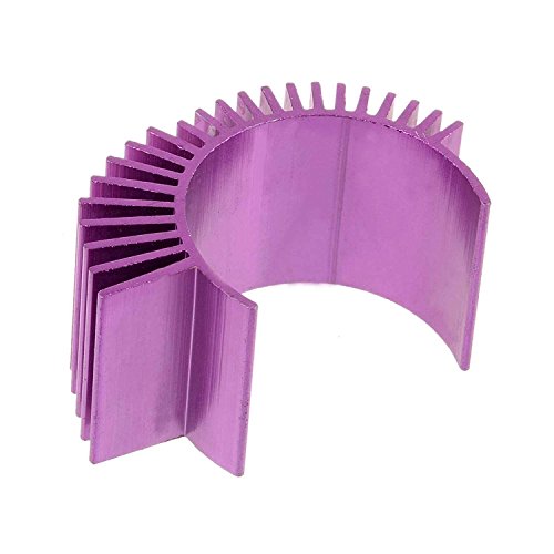 Aluminum Engine Motor Heatsink Fins, RC 540 550 Car Accessories, 4 Pcs | 4-Pack, Electric motor heatsinks, for RC 540 and 550 size, brushed brushless motors, violet cooling fins. - style: Violet